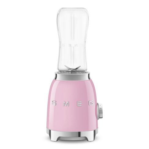 Smeg PBF01PKUK 50's Style Mini Personal Blender & Smoothie Maker in Pink