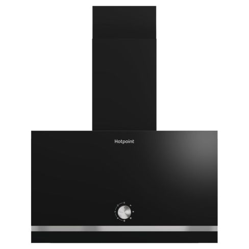 Hotpoint PHVP62FLMK 60CM Vertical Chimney Hood in Black
