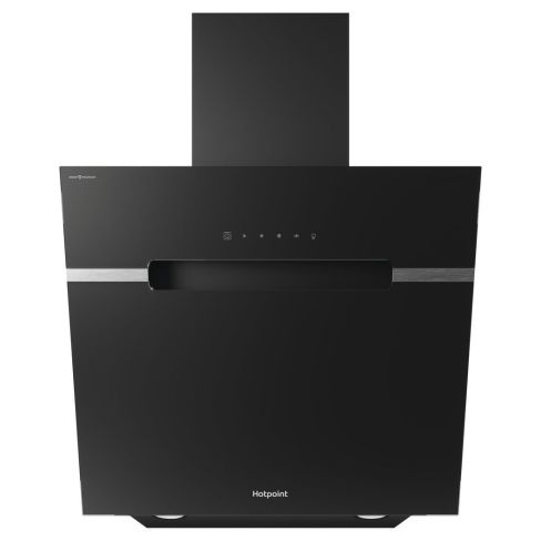 Hotpoint PHVS61FLTDPK 60cm Black Angled Cooker Hood In Black Touvh Control