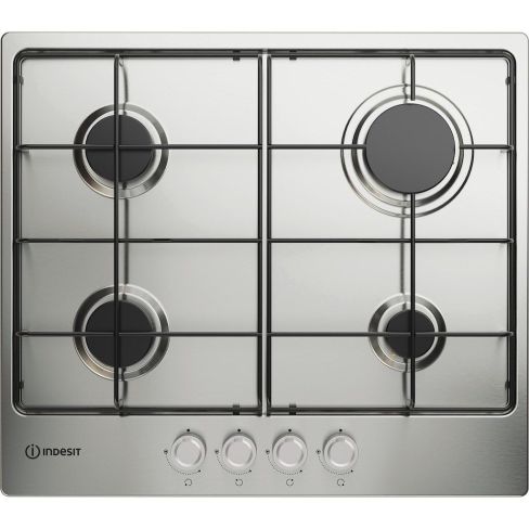 Indesit THP642IXI1 4 Burner Gas Hob - Inox