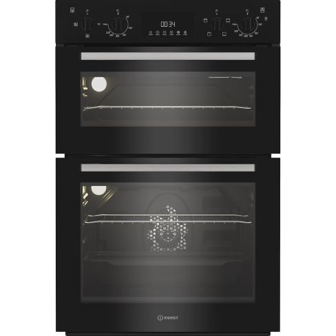 Indesit DII10DB Built In Double Oven - Black A Rated