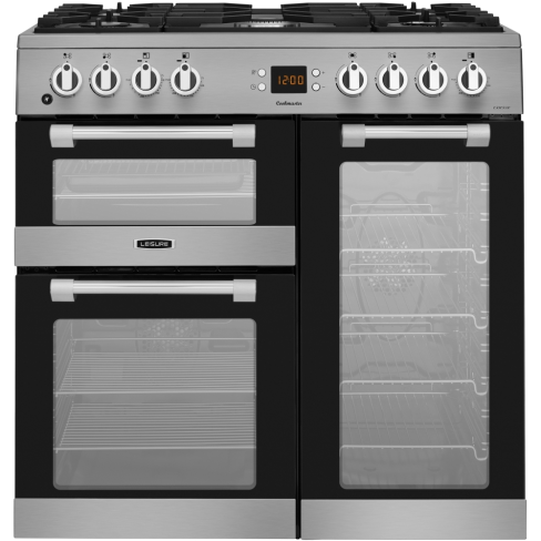 Leisure CK90F530X 90cm Dual Fuel Range Cooker, Stainless Steel, A Rated