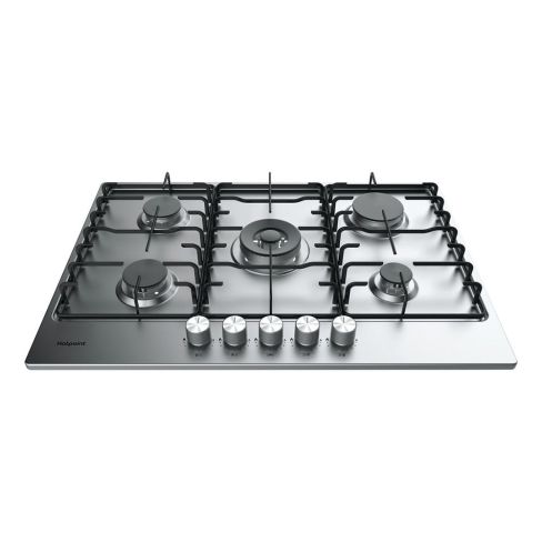 Hotpoint PPH75PDFIXUK 75cm 5 Burners Gas Hob - Stainless Steel