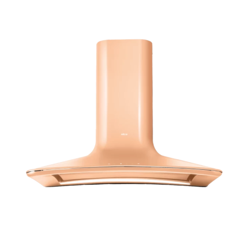 Elica DOLCE-PEACH-CH 85cm Wide Chimney Hood - Peach - A Rated, Duct Out Model With Chimney Extension.