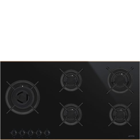 Smeg PV695LCNR Gas On Glass Hob
