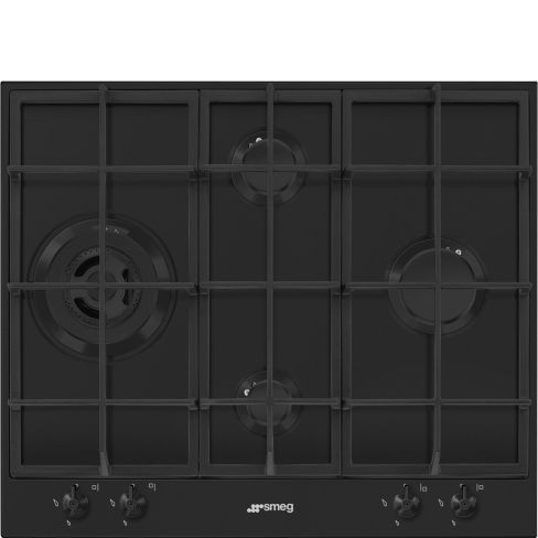 Smeg PX364LMB 60cm 4 Burner Gas Hob, Matte Black