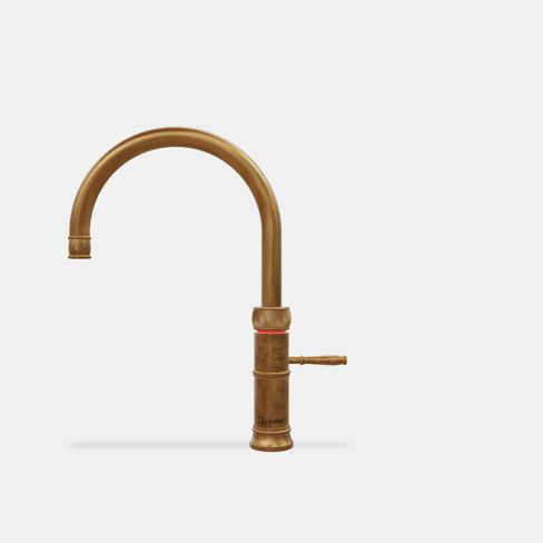 Quooker CFNRPTB Tap Classic Fusion Round patinated brass