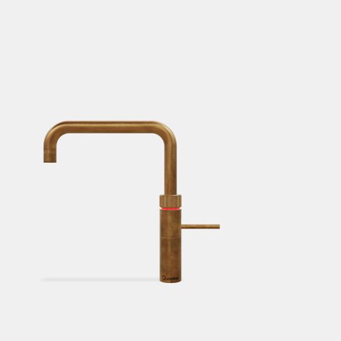 Quooker FNSPTB Tap Fusion Square patinated brass