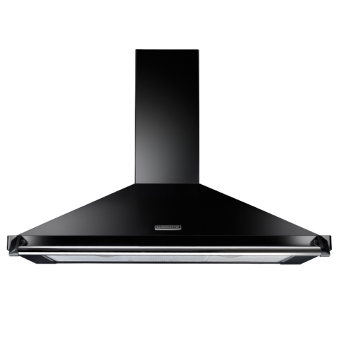Rangemaster RCLAHDC100BL/C 100Cm  Classic Hood Black  - Chrome Rail