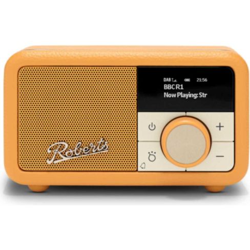 Roberts-Radio REV-PETITE2SY Revival Petite 2 DAB/DAB+/FM Bluetooth Portable Radio - Sunburst Yellow