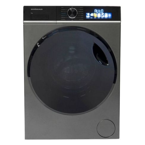 Schonhaus WMSF01914AG Freestanding 9kg Load, 1400 Spin Washing Machine - Graphite