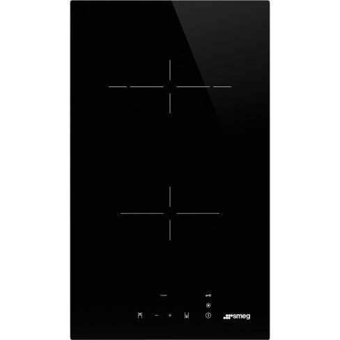 Smeg SE232TD 30cm Ceramic Domino 2 Zone Hob, Black