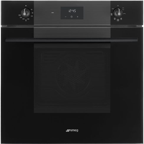 Smeg SF6100VB3 Linea 60cm Built-In Single Oven, Black A Rated