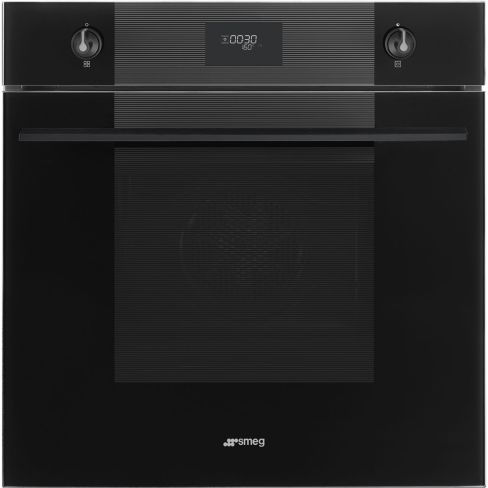 Smeg SFP6101TB3 Linea 60cm Built-In Single Oven, Black A+ Rated