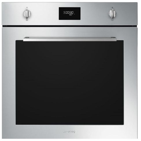 Smeg SFP6401TVX1 Cucina 60cm Built-In Single Oven, Stainless Steel A+ Rated