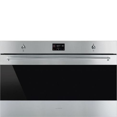 Smeg SFP9302TX Classic Built-In 90cm Single Ovens Pyrolytic Self Cleaning Single Oven Stainless Steel A+ Rated