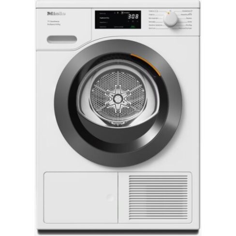 Miele TEC645 WP Freestanding Heat Pump Tumble Dryer, 8kg, White, A+++ Rated