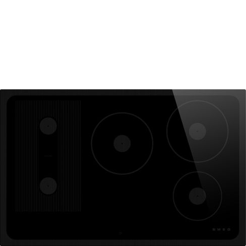 Smeg SI1M24854D 80cm Musa Induction Auto-Vent 2.0 Hob Black