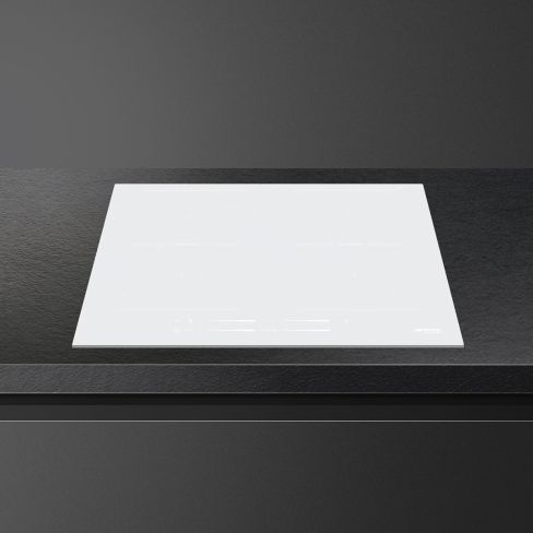 Smeg SI2M7643DW 60 cm Universal Induction Hob, White Glass