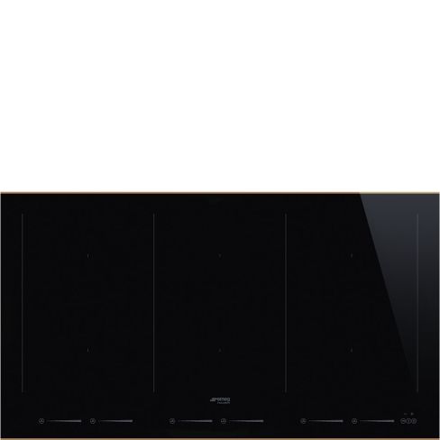 Smeg SIM693WLDR 90cm Dolce Stil Novo MultiZone Induction Hob, Black Copper