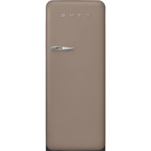 Smeg FAB28RDPP6 60cm Retro 50s Style Free Standing Fridge with Ice Box in Perfectly Pale, Right Hand Hinge