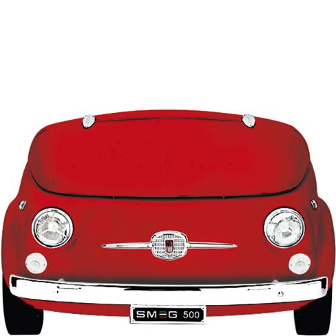 Smeg SMEG500R 50's Style FIAT 500 Drinks Cooler in Red