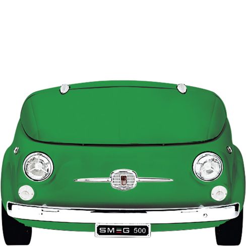 Smeg SMEG500V 50's Style FIAT 500 Drinks Cooler in Green