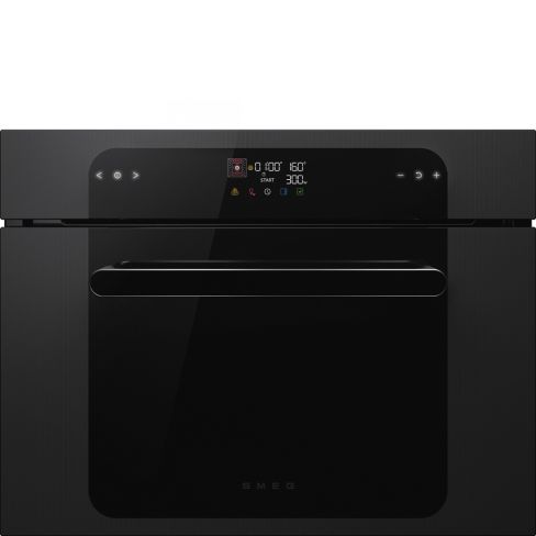 Smeg SO4202M1BI 45cm Musa Combi Microwave Black