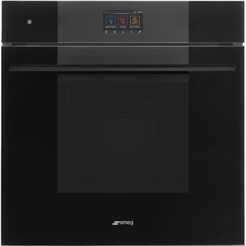 Smeg SO6104M2PB3 Linea 60cm Built-In SpeedwaveXL Single Combi Microwave Oven, Black
