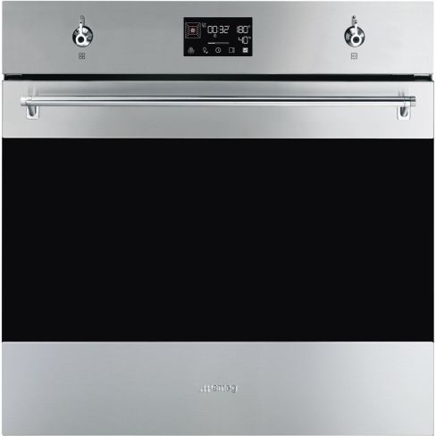 Smeg SOP6302S2PX Classic 60cm Built-In SteamOne Single Oven, Stainless Steel A+ Rated