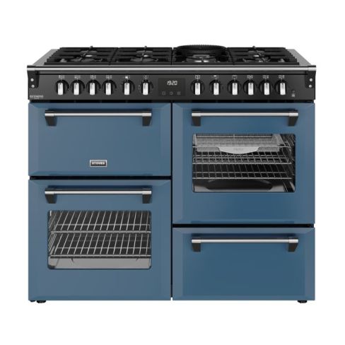Stoves ST DX RCA RICH 110DF TWB Richmond Deluxe 110cm Dual Fuel Range Cooker in Twilight Blue A Rated