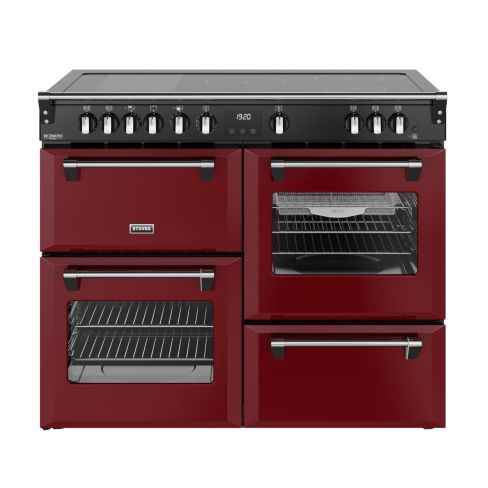 Stoves ST DX RCA RICH 110EI RTY GAR Richmond Deluxe 110cm Induction Range Cooker in Garnet Red
