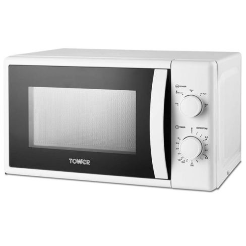Tower T24034WHT Freestanding Microwave