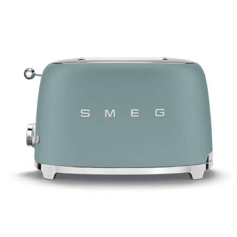 Smeg TSF01EGMUK 50's Style 2 Slice, 2 Slot Toaster Matte Emerald Green
