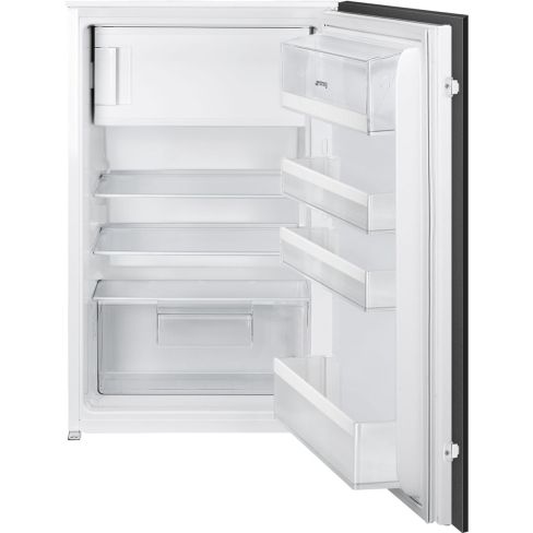 Smeg UKS4C092D 55cm Wide Integrated In Column Fridge With Ice Box, Sliding Door Hinge System D Rated