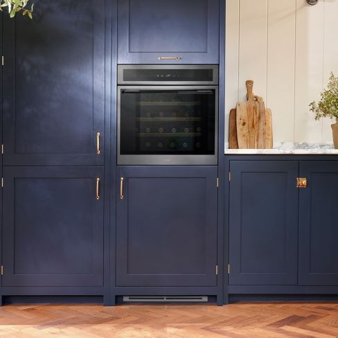 Caple WC6100GM 60cm High In-Column Single Zone Wine Cooler Gunmetal