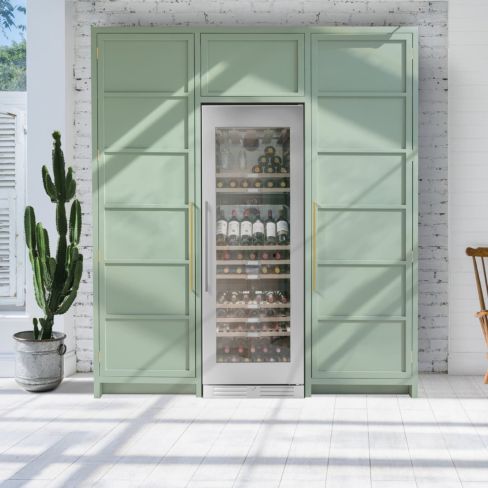 Caple WF1552 Freestanding Triple Zone Wine Cooler Stainless Steel