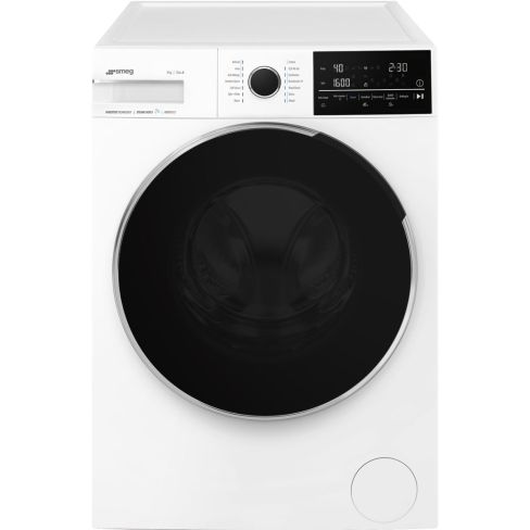 Smeg WNP96SLAAUK1 60cm 9kg 1400spin White Freestanding Washing Machine with Autodose