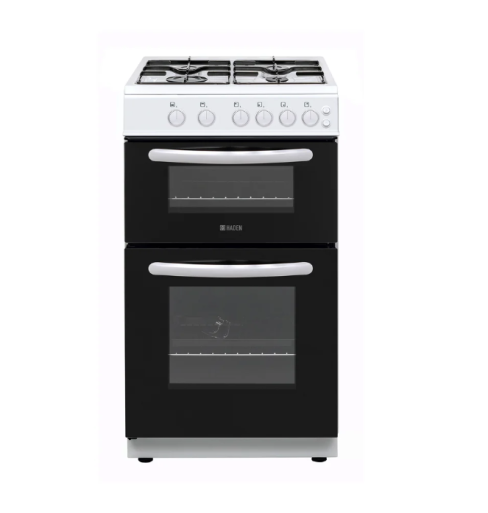 Haden HGTC51W 50cm Twin Cavity Gas Cooker in White