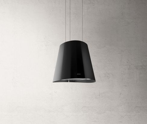 Elica JUNO-BLK 50cm Island Hood In Black B Rated