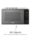 Haden 214669 20L Touch Control Microwave in Black