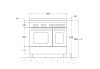 Bertazzoni PRO95I2EBIT2 Professional 90cm Range Cooker Twin Oven Induction Gloss White