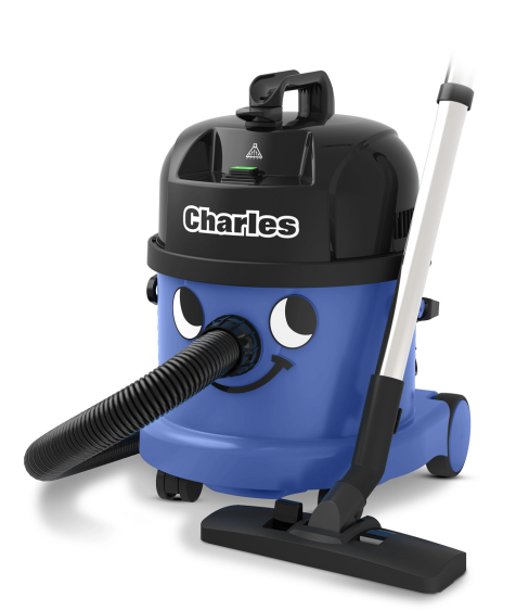 Numatic 824615 Charles Cylinder Vacuum Cleaner, Wet Or Dry - Blue