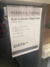 Fisher and Paykel OB60SC7CEPX1 Oven/Cooker