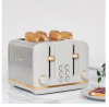 Haden 210685 Salcombe Grey & Copper 4 Slice Toaster