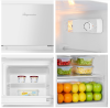 Fridgemaster MTM48120E 117cm Tall Freestanding Small Fridge Freezer In White