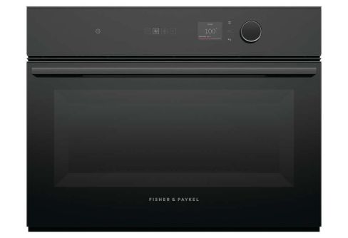 Fisher and Paykel OS60NMLB1 60cm Series 7 Minimal Compact Combi-Steam Oven, Black, A+ Rated