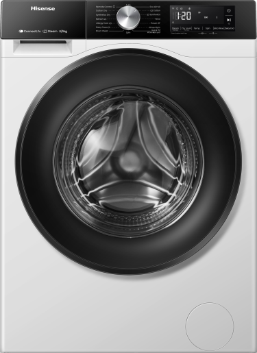 Hisense WD3S8043BW3 Freestanding Washer Dryer, 8kg/5kg, 1400 Spin, White, D Rated