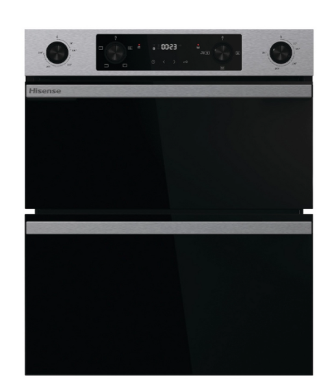 Hisense BUD714221CX Built Under Electric Double Oven - Black & Stainless Steel