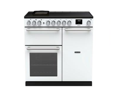 Rangemaster NEX90EIPWHT/CM1 NEXUS  90cm Range Cooker Electric Induction in  White A Rated